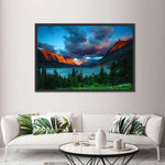 St. Mary Lake Dramatic Sunrise Wall Art