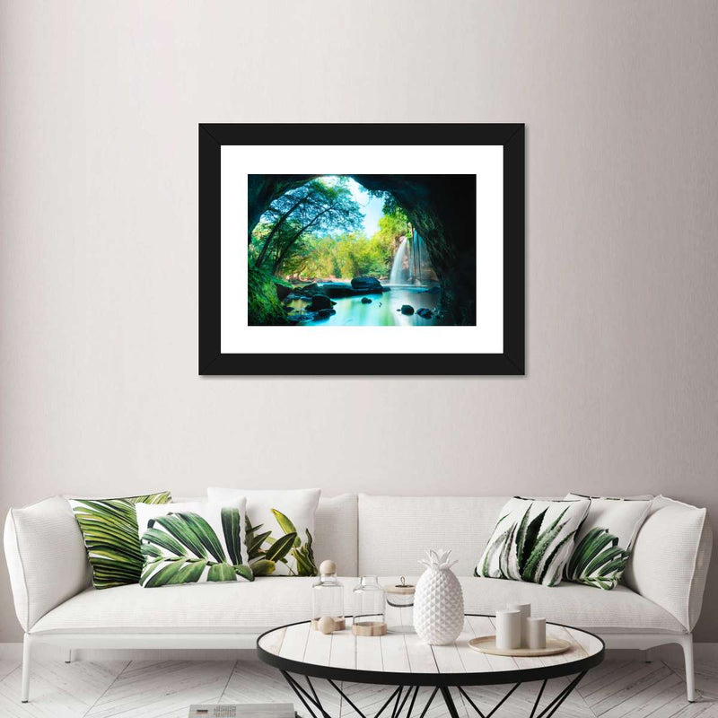 Thai Cave Waterfall Wall Art