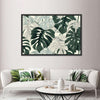 Jungle Monstera Leaves Wall Art