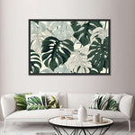 Jungle Monstera Leaves Wall Art