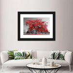 Red Tree Wall Art