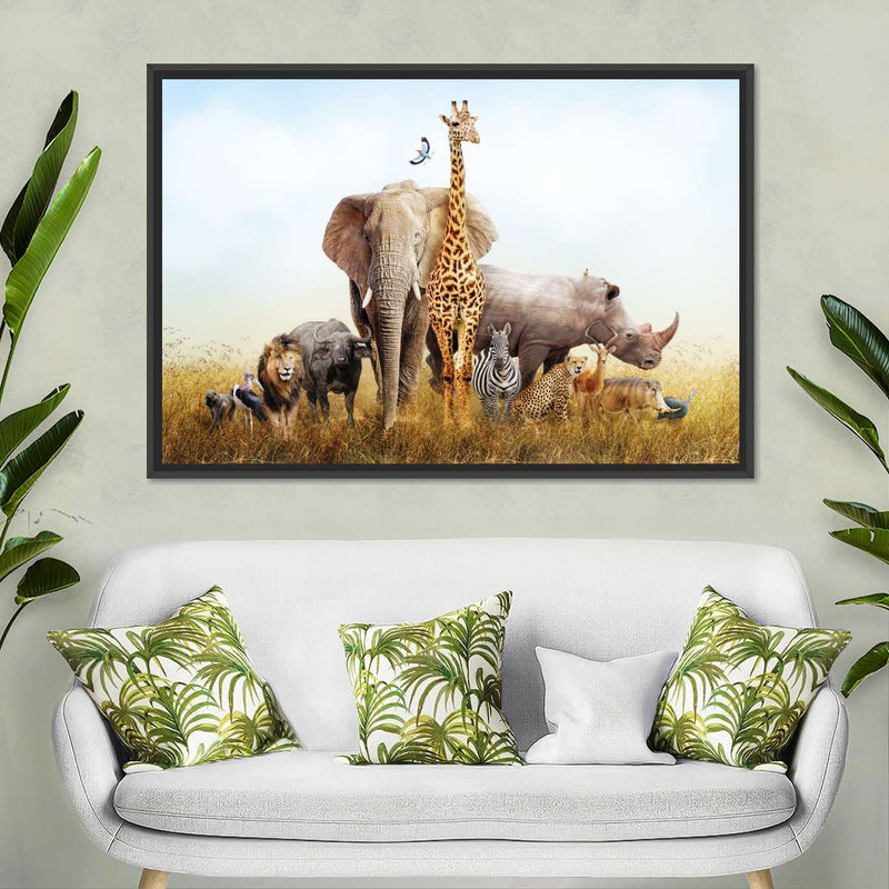 Kenyan Safari Animals Wall Art