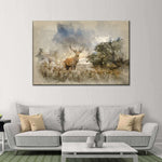 Vintage Stag Wall Art