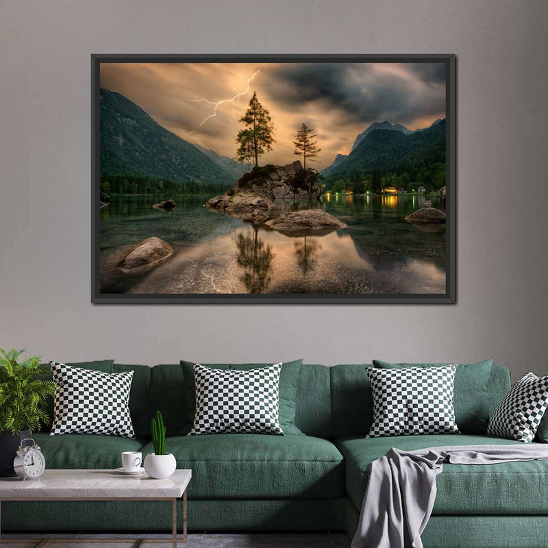 Magical Lakeside Mountain Wall Art
