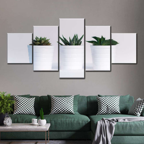 Three Succulents Wall Art