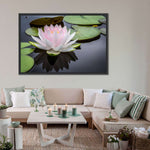 Pinkish White Lotus Wall Art