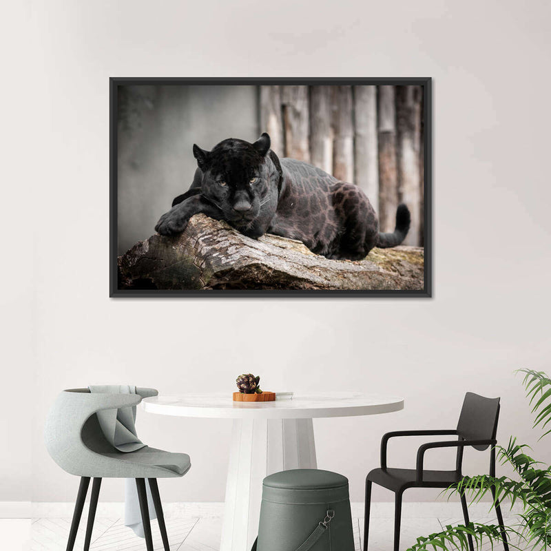 Lounging Black Panther Wall Art