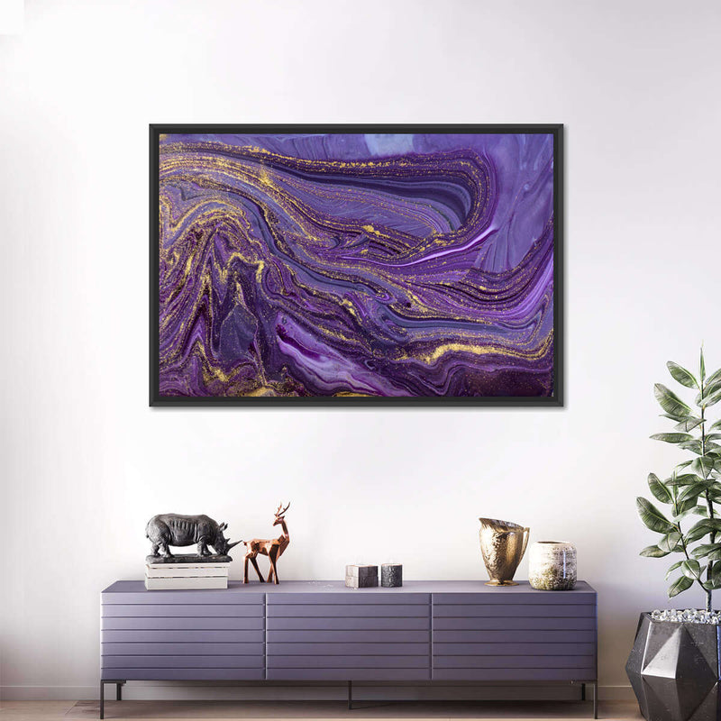 Purple Abstract Wall Art