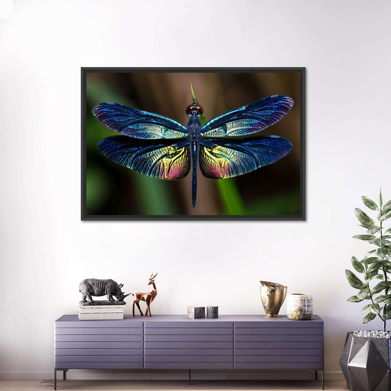 Prismatic Dragonfly Wall Art