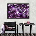 Purple Amethyst Geode Wall Art