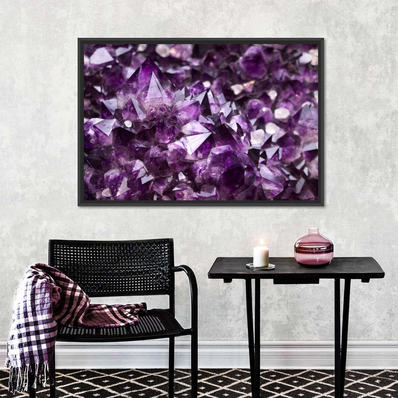 Purple Amethyst Geode Wall Art