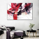 Red Motion Abstract Wall Art