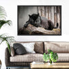 Lounging Black Panther Wall Art