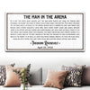 The Man In The Arena Sign