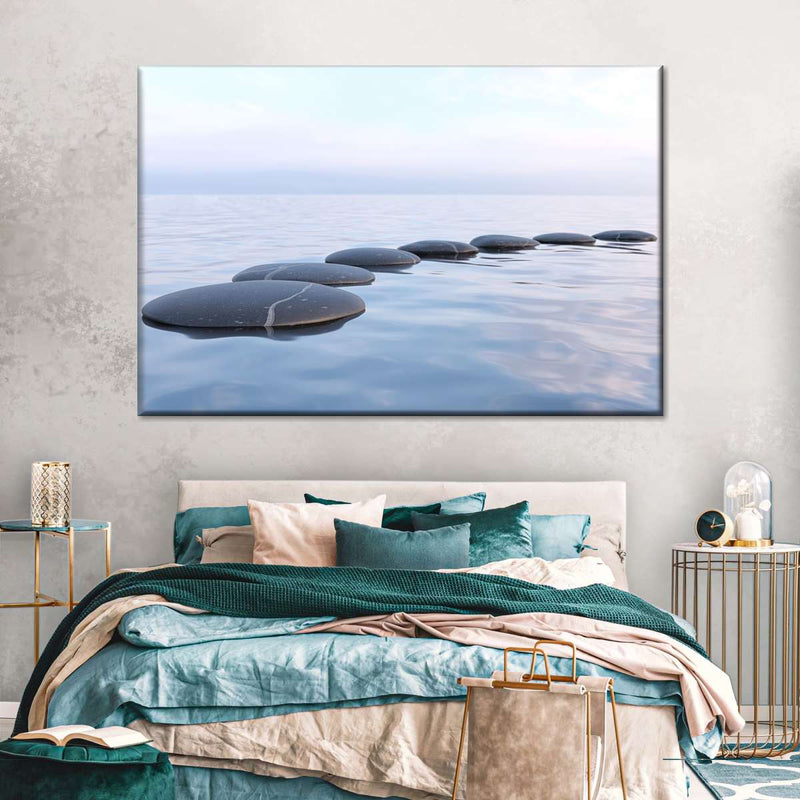 Water Zen Stones Wall Art