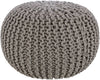 Harmannsdorf Medium Gray Pouf