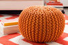 Harmannsdorf Bright Orange Pouf