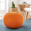 Harmannsdorf Bright Orange Pouf