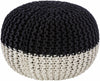 Mank Black Pouf