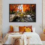 Stunning Autumn Waterfall Wall Art