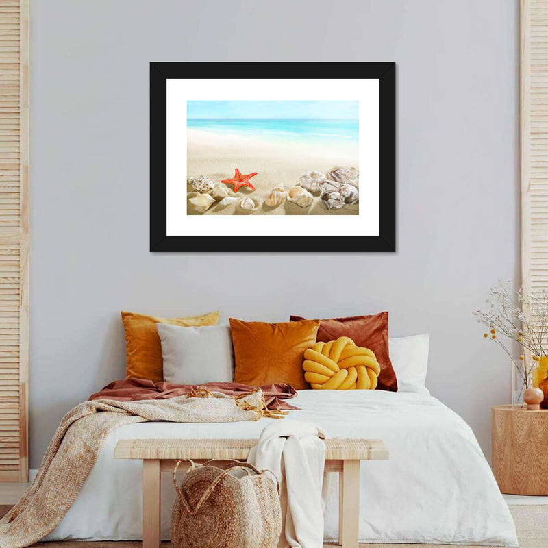 Seashells At The Beach Wall Art