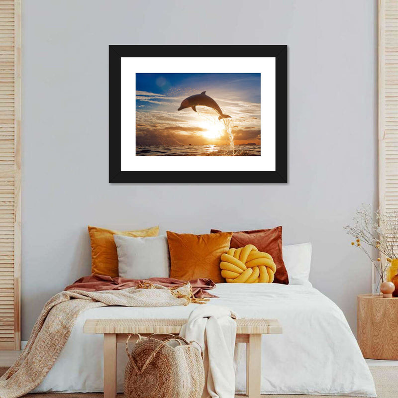 Jumping Dolphin Wall Art