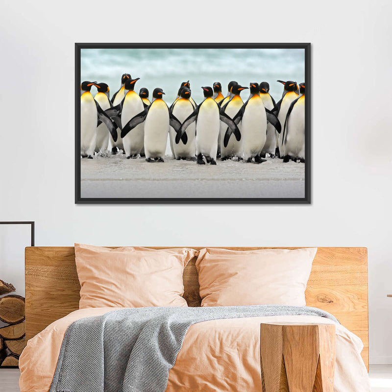 Waddle Of Penguins Wall Art