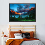 St. Mary Lake Dramatic Sunrise Wall Art