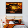 Serengeti Park Sunset Silhouette Wall Art