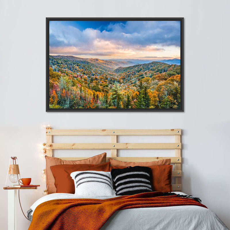Smoky Mountains At Fall Wall Art