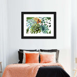 Wild Monstera Leaves Wall Art