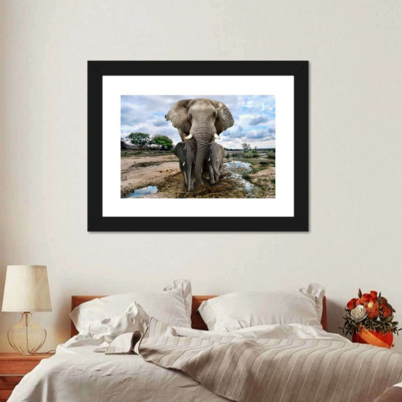 Safari Elephants Wall Art
