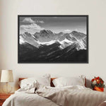 Monochrome Rocky Mountains Wall Art