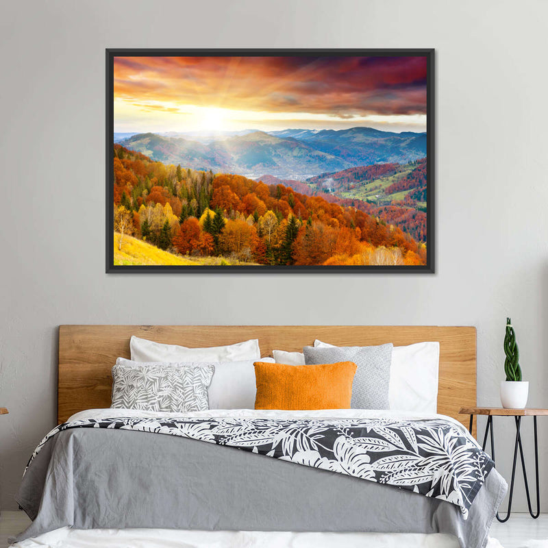 Mountain With Trees Wall Art