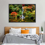 Mesmerizing Japanese Waterfall Wall Art