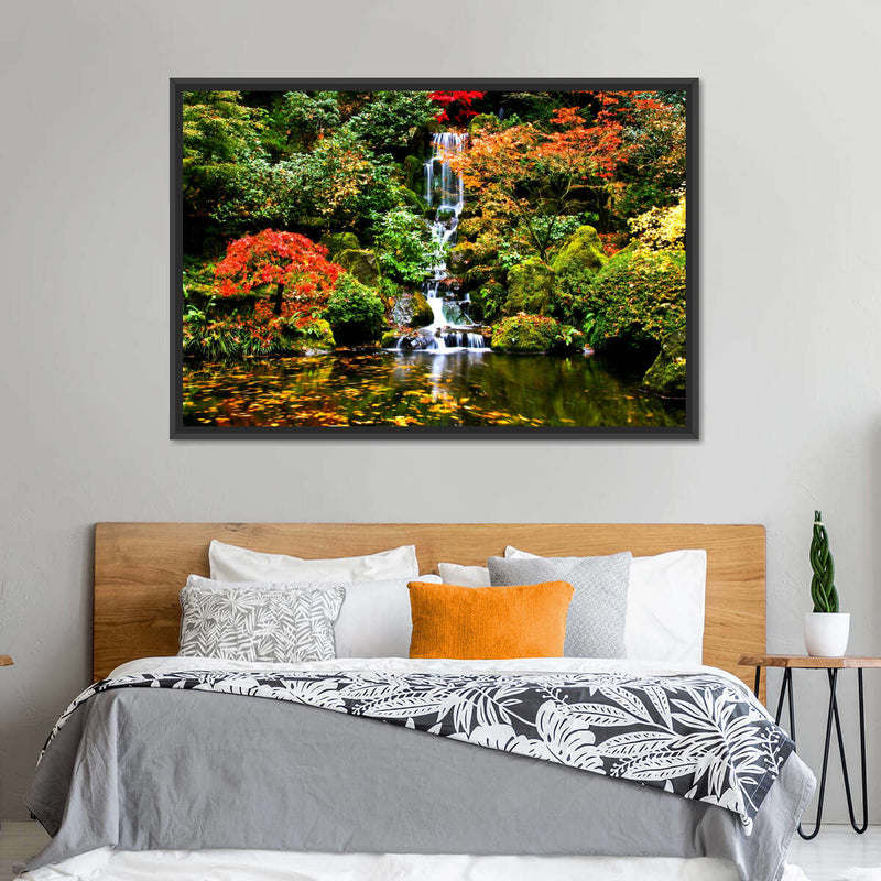 Mesmerizing Japanese Waterfall Wall Art