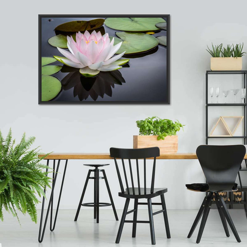 Pinkish White Lotus Wall Art