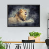 Misty Wild Lion Wall Art