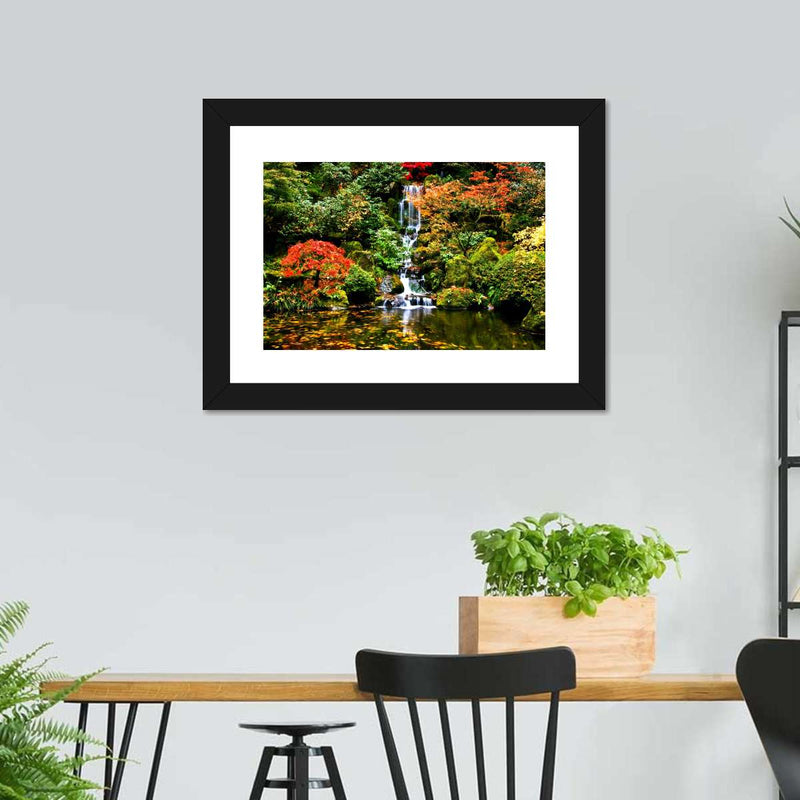 Mesmerizing Japanese Waterfall Wall Art