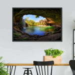 Hamilton Pool And Waterfall Wall Art