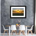 Misty Meadow At Sunrise Wall Art