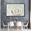 White Rose Close Up Wall Art