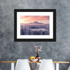 Snowy Mountain At Sunset Wall Art