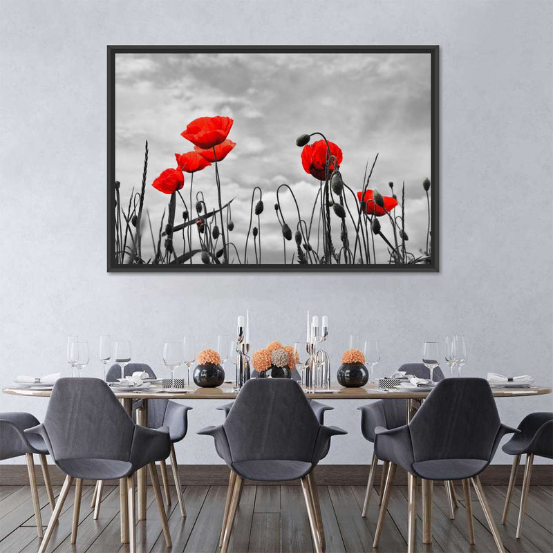 Pop Red Poppies Wall Art