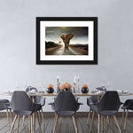 Walking Lone Elephant Wall Art