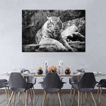 Textured White Tiger Wall Art