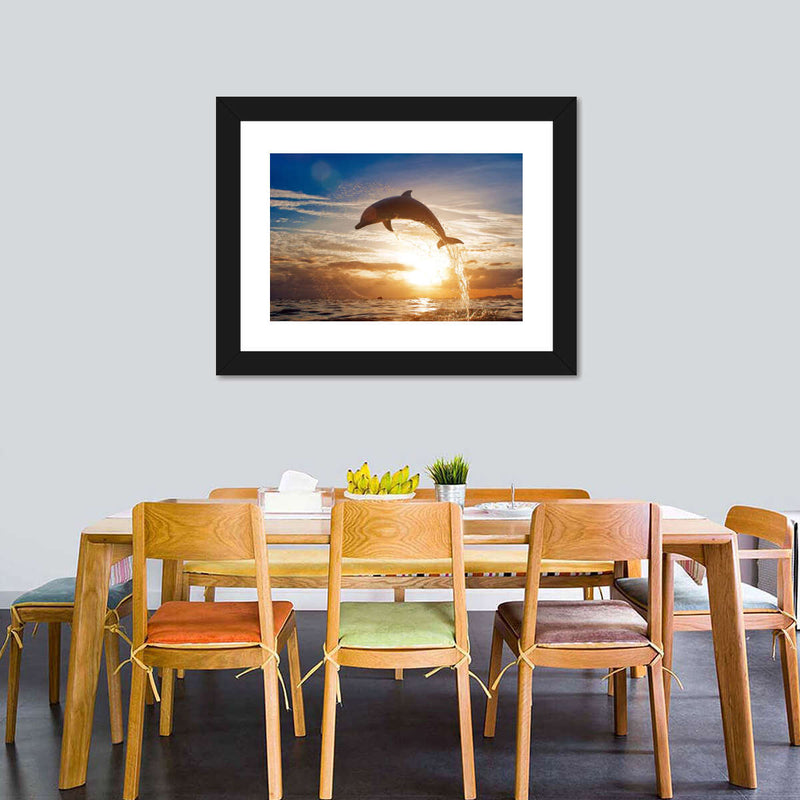 Jumping Dolphin Wall Art