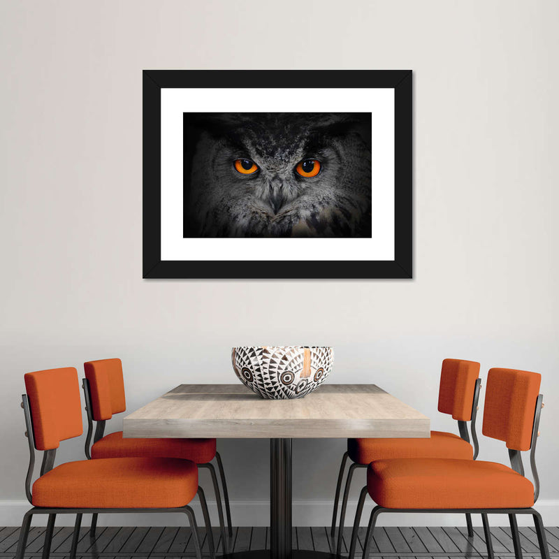 Mesmerizing Gray Owl Wall Art