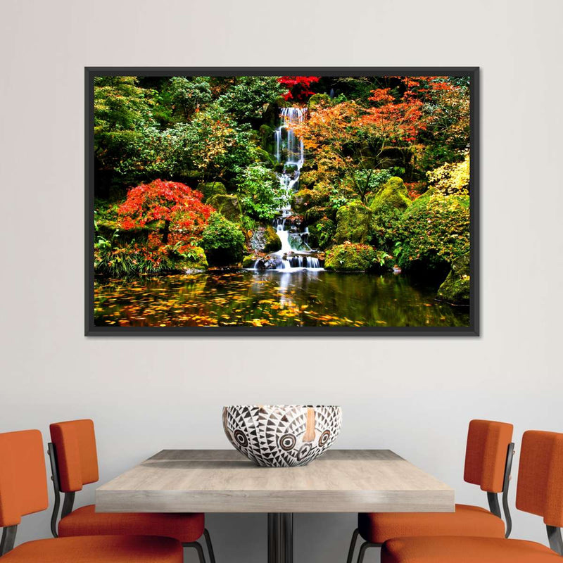 Mesmerizing Japanese Waterfall Wall Art