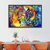 Stained Glass Abstract Figure Wall Art